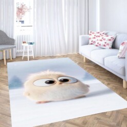 Snowy Owl Wallpaper Living Room Modern Carpet Rug