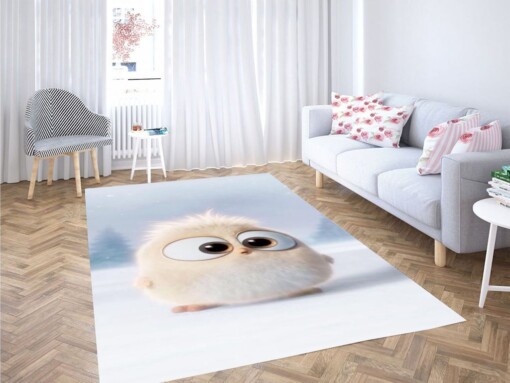 Snowy Owl Wallpaper Living Room Modern Carpet Rug