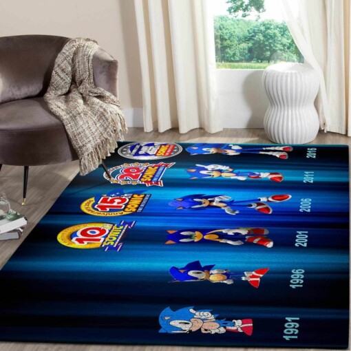 Sonic The Hedgehog Area Rug