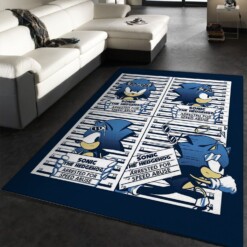 Sonic The Hedgehog Rug  Custom Size And Printing