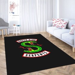 South Side Serpents Logo Carpet Rug