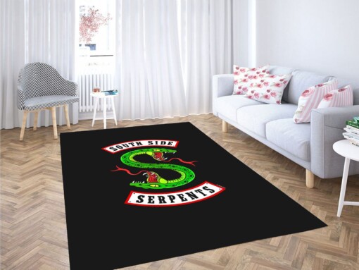 South Side Serpents Logo Carpet Rug