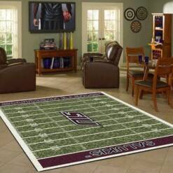 Southern Illinois Salukis Home Field Area Rug