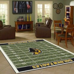 Southern Miss Golden Eagles Home Field Area Rug