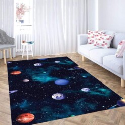 Space Cosmo Wallpaper Carpet Rug