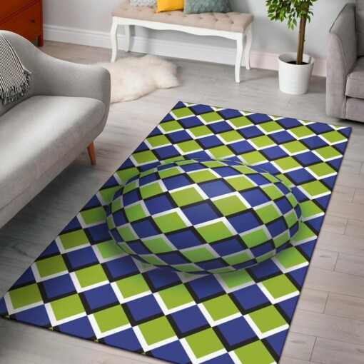 Sphere Circle Optical Illusion Area Rug