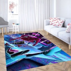 Spider Man Into The Spider Wallpaper Living Room Modern Carpet Rug