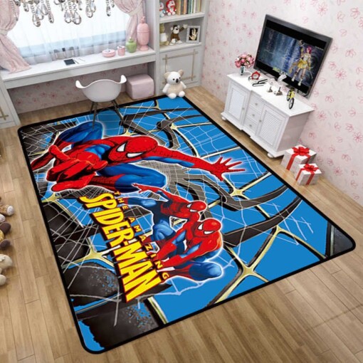 Spider Man Marvel Avengers Superheroes Love Decorative Floor Rug