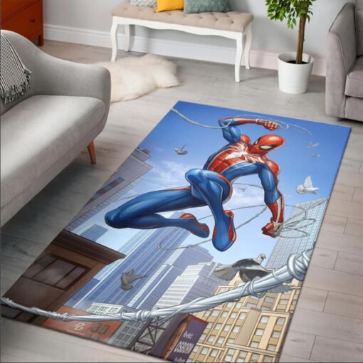 Spider Man Marvel Rug Custom Size And Printing
