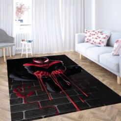 Spider Man Miles Morales Wallpaper Carpet Rug