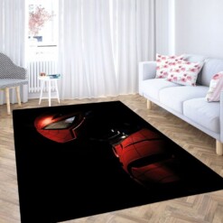 Spider Man Suit Helmet Living Room Modern Carpet Rug