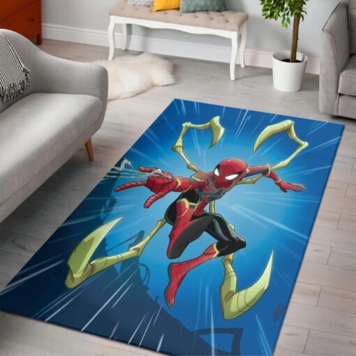 Spider Man Superhero Rug  Custom Size And Printing