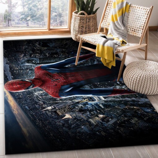 Spiderman Bedroom Rug  Custom Size And Printing