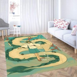 Spiried Away Haku Dragon Carpet Rug