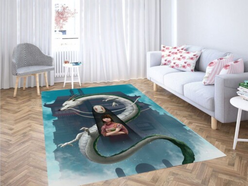 Spiried Away Painting Living Room Modern Carpet Rug