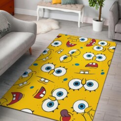 Spongebob Squarepants Pattern Area Rug