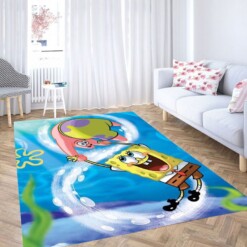 Spongebob Squarepants Wallpaper Living Room Modern Carpet Rug