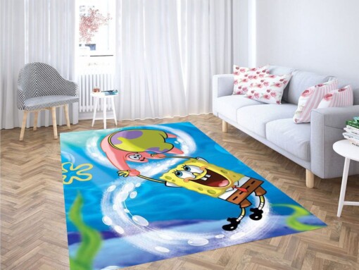 Spongebob Squarepants Wallpaper Living Room Modern Carpet Rug