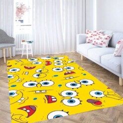 Spongebob Wallpaper Living Room Modern Carpet Rug