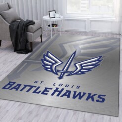 St Louis Battlehawks Rug  Custom Size And Printing