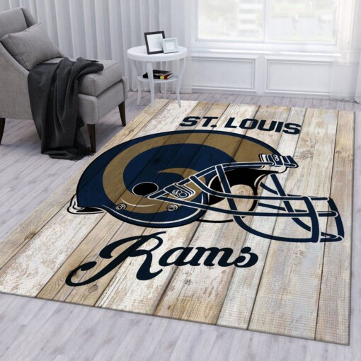 St Louis Rams Logo Rug  Custom Size And Printing