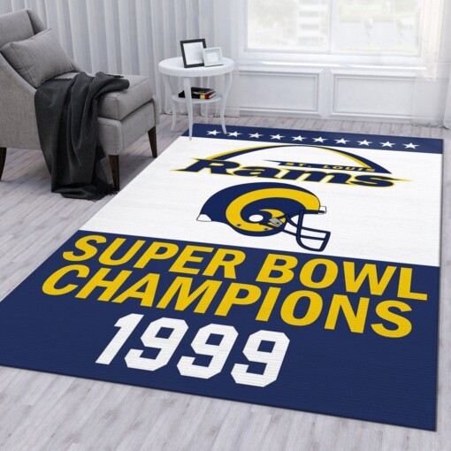 St Louis Rams NFL Rug  Custom Size And Printing