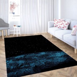 Star Background Living Room Modern Carpet Rug