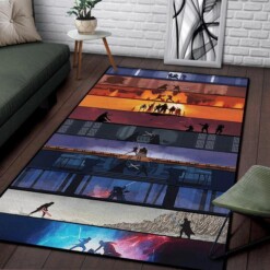 Star Wars Lightsaber Battles Area Rug