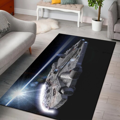 Star Wars Millenium Falcon Rug  Custom Size And Printing