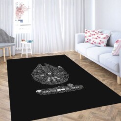 Star Wars Ship Carpet Rug