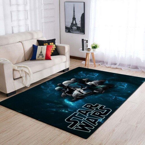 Star Wars The Mandalorian Episodes Rug  Custom Size And Printing