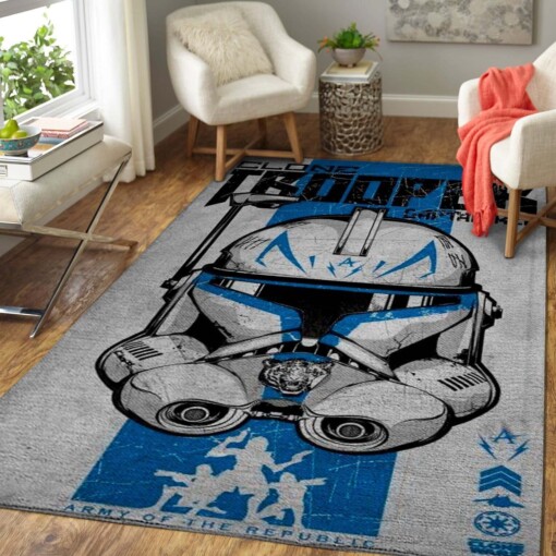 Star Wars Trooper SuperHero Rug  Custom Size And Printing