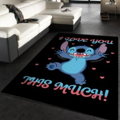 Stitch Sticker Rug  Custom Size And Printing