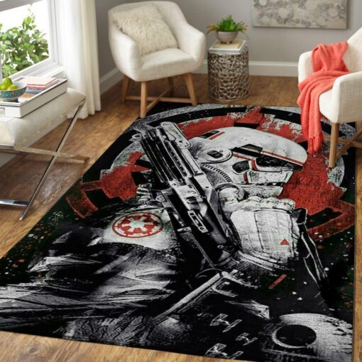 Storm Trooper Star Wars Rug  Custom Size And Printing