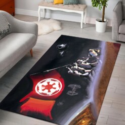 Stormtroopers Raising Flag Star Rug  Custom Size And Printing