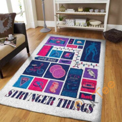 Stranger Things art Area Rug