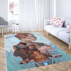 Stranger Things Leaving Hawkins Living Room Modern Carpet Rug