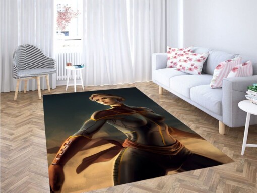 Style Art Captain Marvel Living Room Modern Carpet Rug