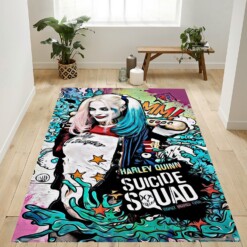 Suicide Squad Harley Quinn Rug  Custom Size And Printing