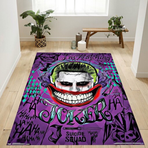 Suicide Squad Joker Face Rug