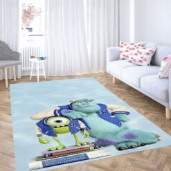 Sully And Mike Monsters Inc Living Room Modern Carpet Rug