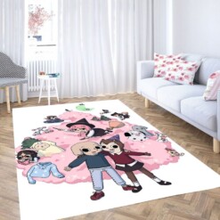 Summer Camp Island Character Living Room Modern Carpet Rug