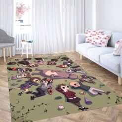 Summer Camp Island Top Character Living Room Modern Carpet Rug