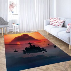 Sunset Kong Skull Island Carpet Rug