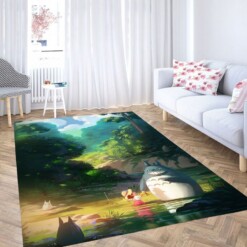 Sunset Mei Totoro Living Room Modern Carpet Rug