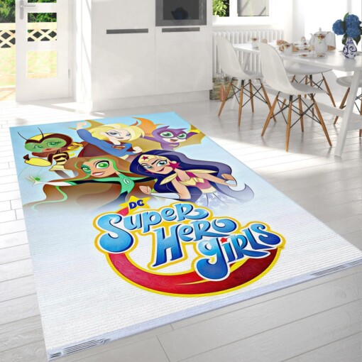 Super Hero Girls Rug  Custom Size And Printing