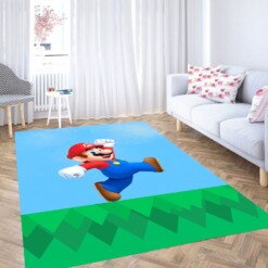 Super Mario 3d Carpet Rug