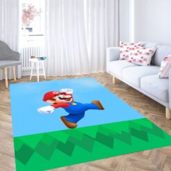 Super Mario 3d Living Room Modern Carpet Rug