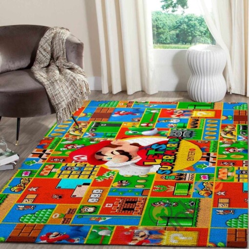 Super Mario Area Rug