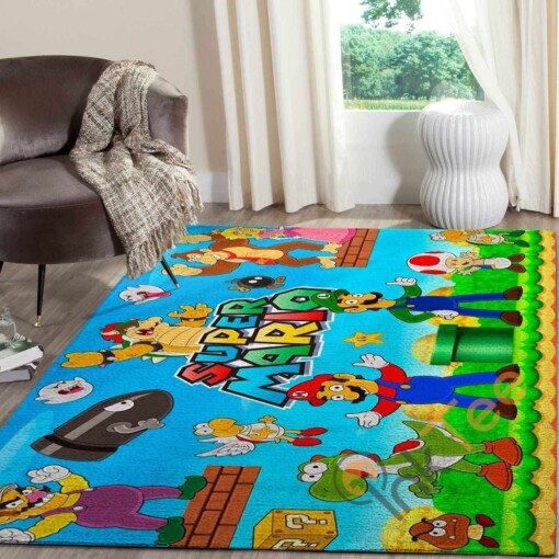 Super Mario Area Rug